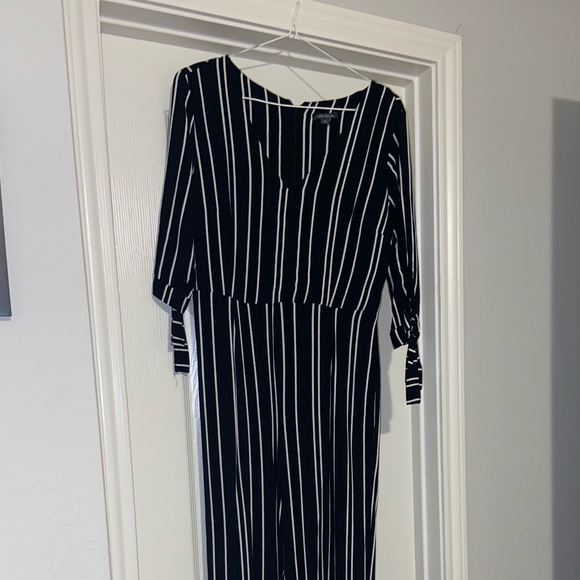wild fable Pants - Black striped pant romper